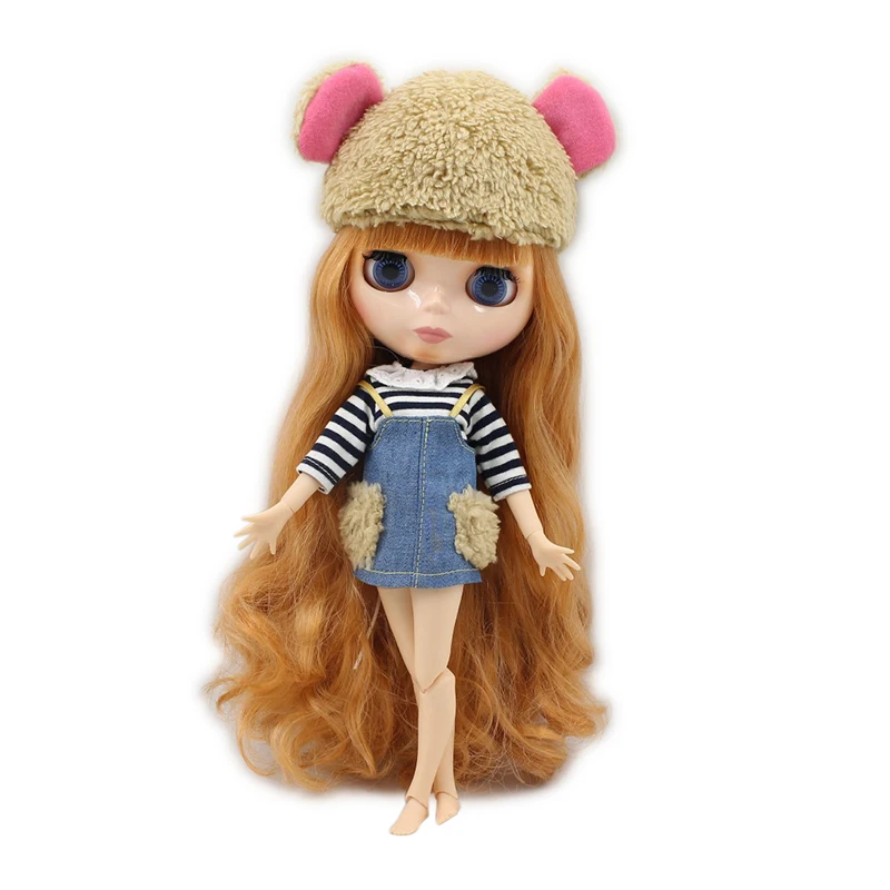 Ледяная кукла DBS Blyth ICY licca body BL2240/0145 золотисто оранжевые волосы натуральный кожный