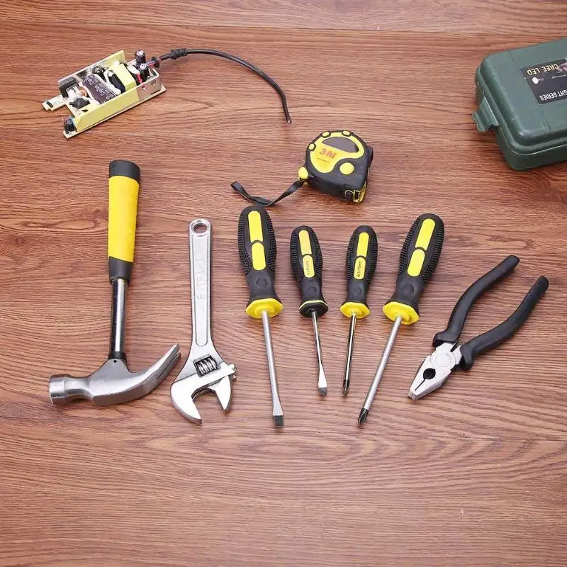 13 шт./компл. Отвертка гаечный ключ кусачки бытовой Fix Tool Set Комплект из нержавеющей стали Основное руководство набор инструментов