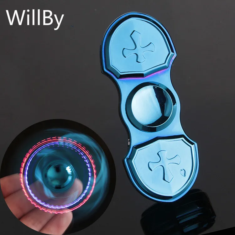 Creative with Lamp Fingertip Gyroscope Windproof USB