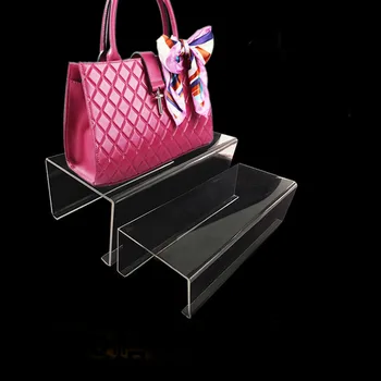 

Acrylic Handbag Shoes Wallet Holder Display Rack Stands U Shaped