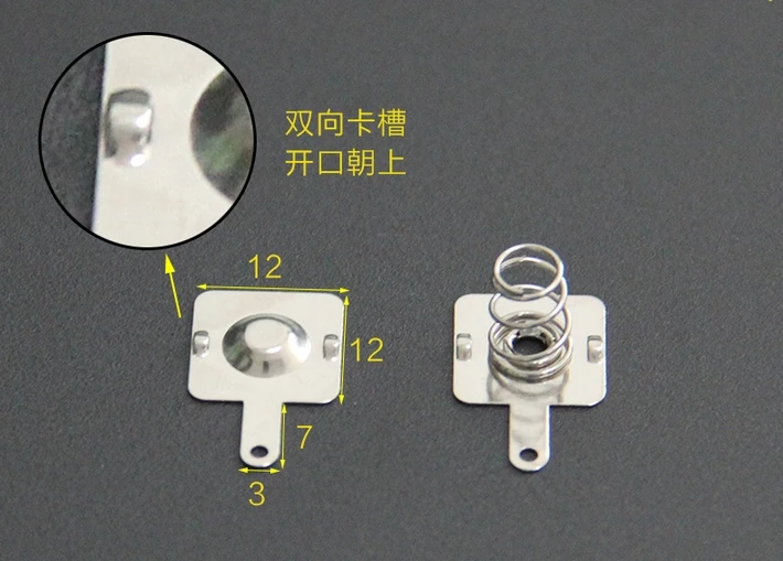 50PCS AAA battery springs contact with compression spring use in pcb