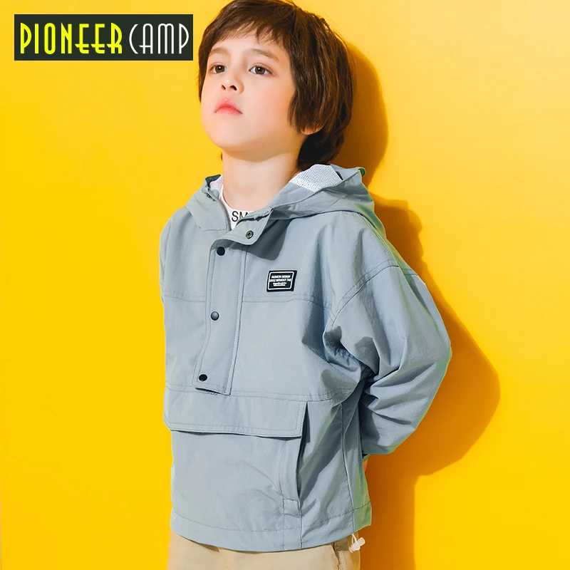 

Pioneer Kids 2019 Spring Boys Pullover Jacket Casual Sports Letter Print Coat BJK910180
