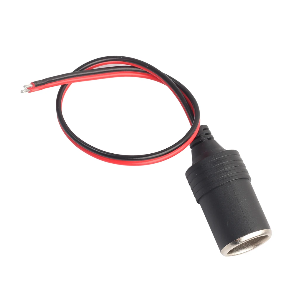 5Pack Car Cigarette Lighter Socket Fused 12v 24v Power Charger Adapter Female Socket Connector Adapter, 1ft/30cm