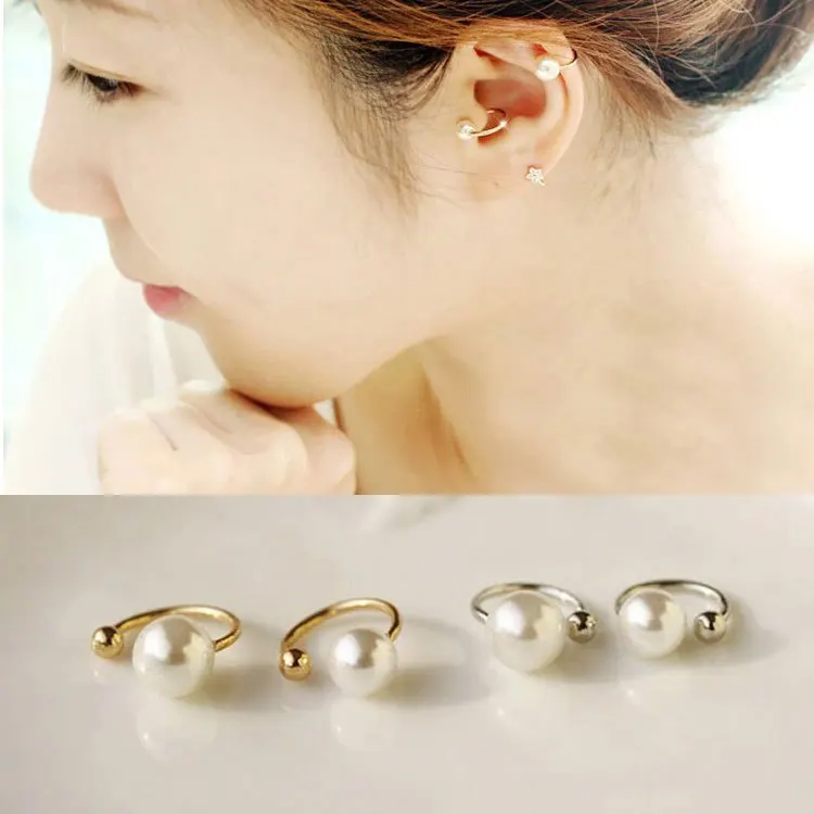 YouCY Ear Crawler Earrings Climbers Asymmetric Ear Studs Multilayer Single Rhinestone Earrings Fashion Women Girls Gifts