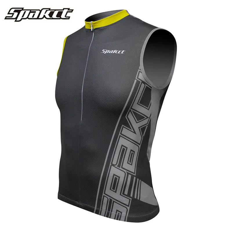 SPAKCT Men Sleeveless Cycling Jersey Summer Cycling Vest Breathable