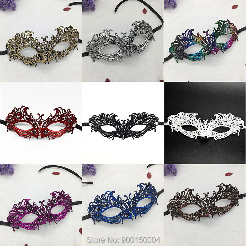 

Maschere For Girls Half Face Carnival Halloween Masquerade Festival Mardi Gras Sexy Lace Masks Festive & Party Supply