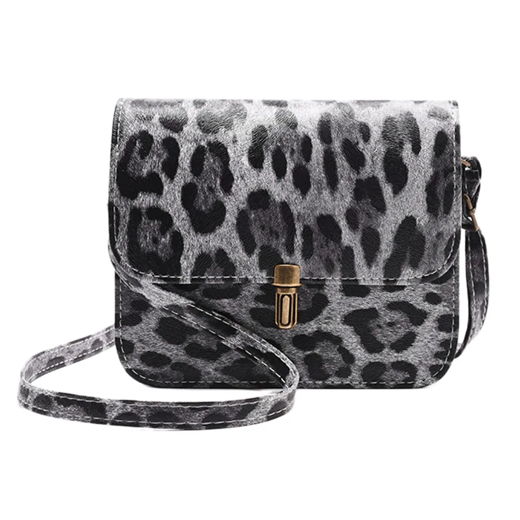 Популярная женская сумка на плечо с леопардовым принтом олененок, сумка-мессенджер, сумка для телефона, женская сумка из искусственной кожи# T2 - Цвет: C