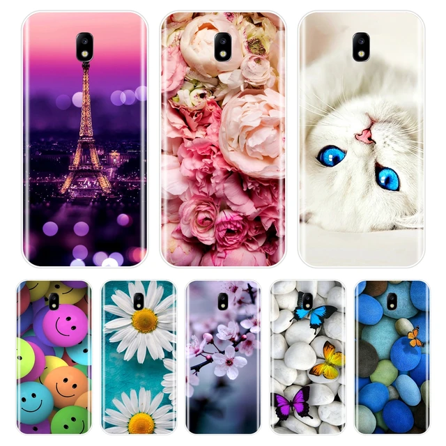 Phone Case For Samsung Galaxy J3 J4 J5 J6 J7 2016 2017 Soft Silicone Cute Cat Painted Back Cover For Samsung J2 J5 J7 Prime Case