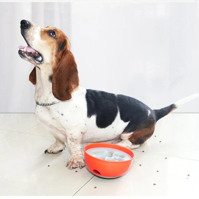 1 шт. Домашний питомец собака утечка чаша мяч обучающие игрушки для жевания собак массажер Интерактивная кормушка для предотвращения рвоты миска кормушка для собак миски для собак