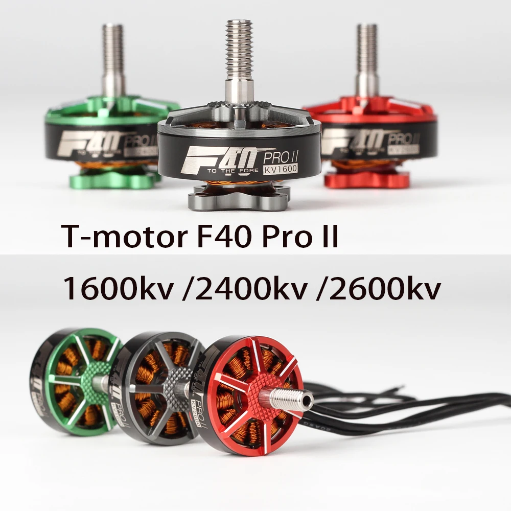 4 шт. T-motor F40 PRO II 1600KV/2400KV/2600KV FPV Бесщеточный Электрический Двигатель