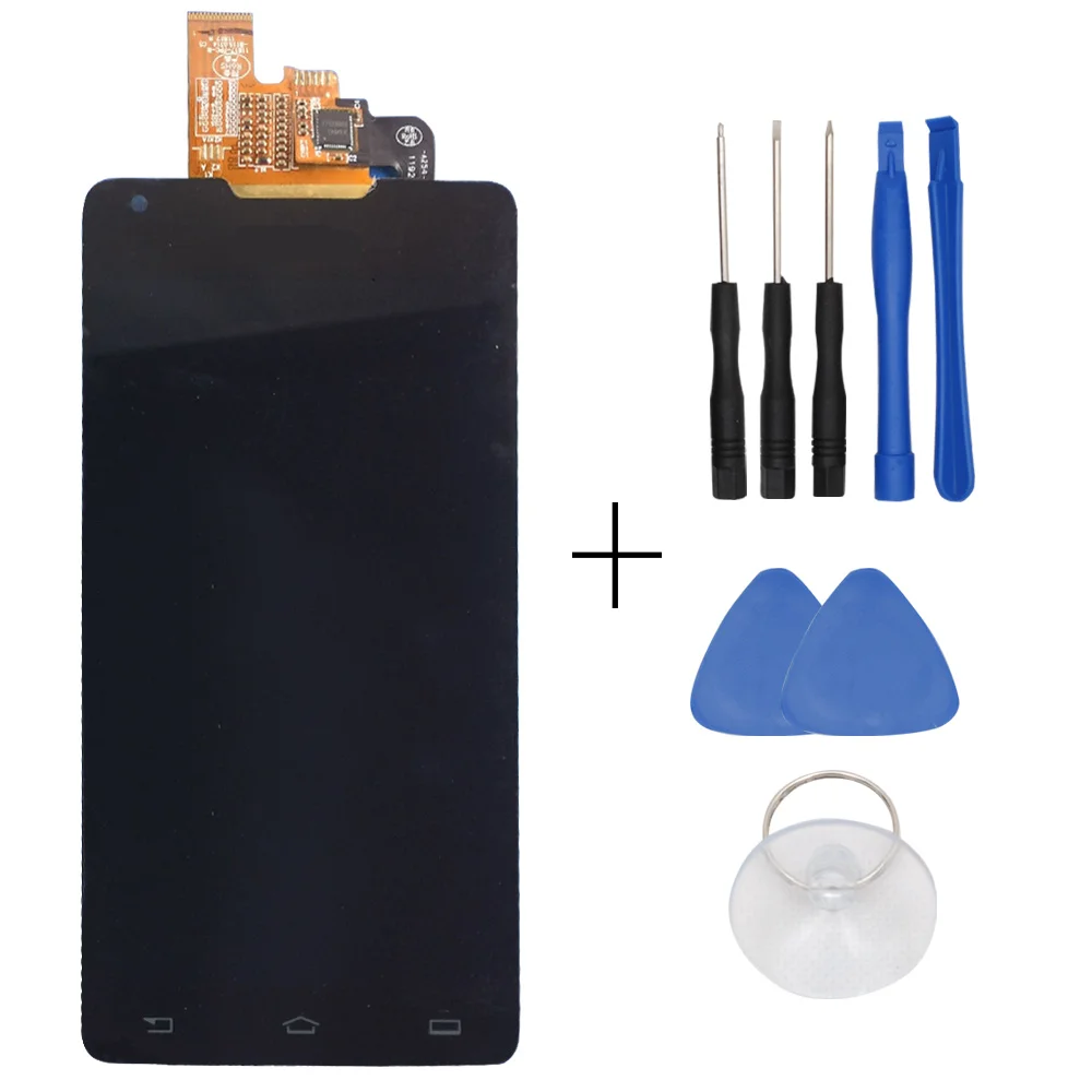 

In Stock Original For Philips W6618 LCD Display And Touch Screen Assembly For Philips W6618 Free Shipping+black+Tools