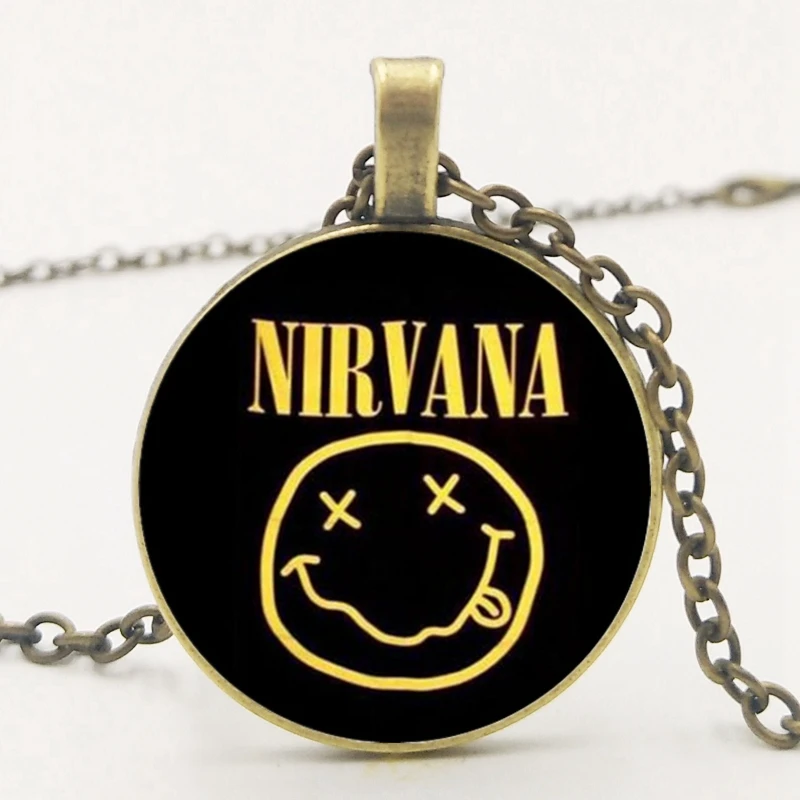 2019/Модная Популярная Рок Группа Smile Nirvana Band Хрустальная подвеска ожерелье