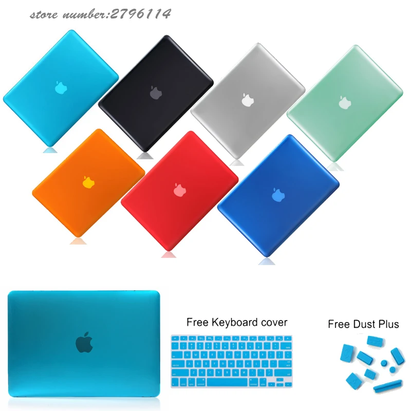 Crystal PC Case Laptop Sleeve For Coque Apple Macbook Air 11 13 Pro 13 15 Pro Retina 13 15 12 inches Free Keyboard Cover Dust
