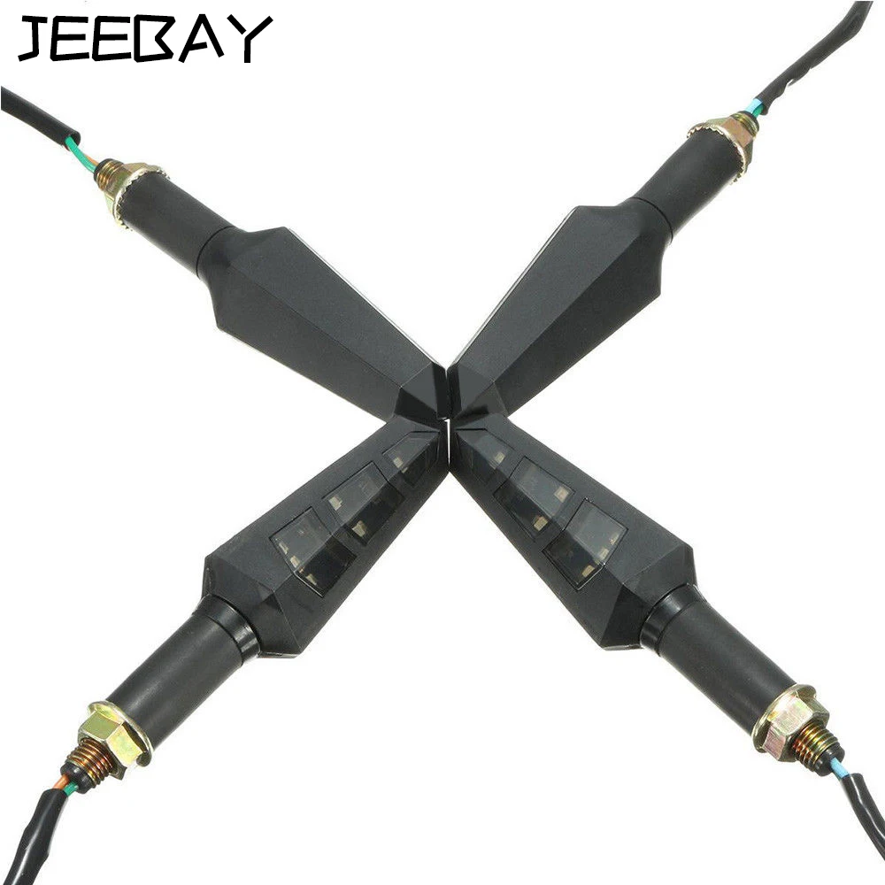 JEEBAY 4 шт. поворотный сигнал Drl светодиодные мотоциклетные поворотные сигнальные
