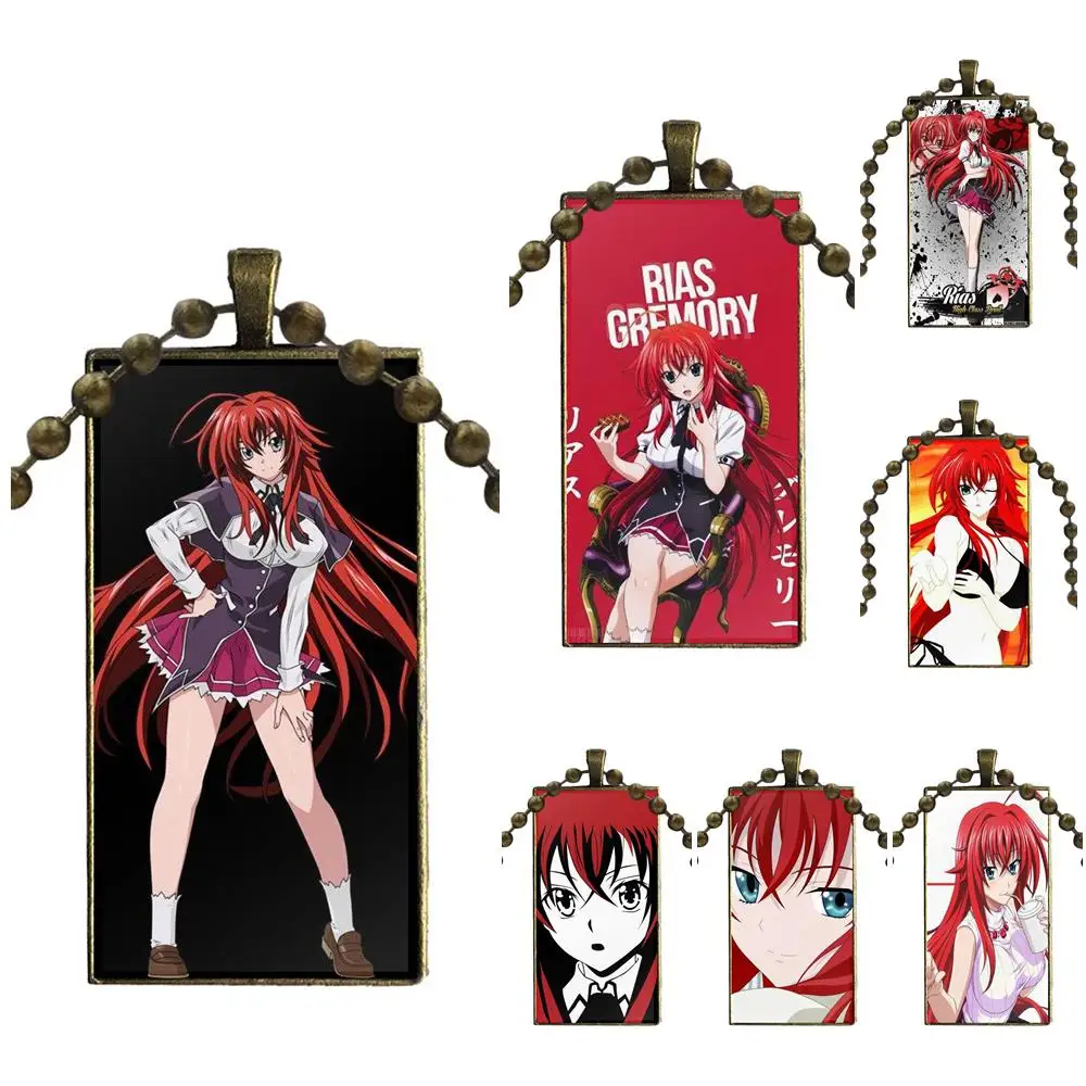 Женское колье чокер Dxd Rias Gremory с кабошоном прямоугольное ювелирное изделие
