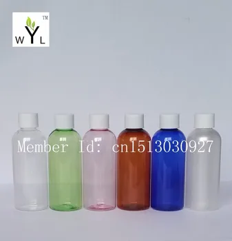 

100ML empty screwed top cap travel plastic bottles,make up bottle sample containers for cosmetic packaging WYL