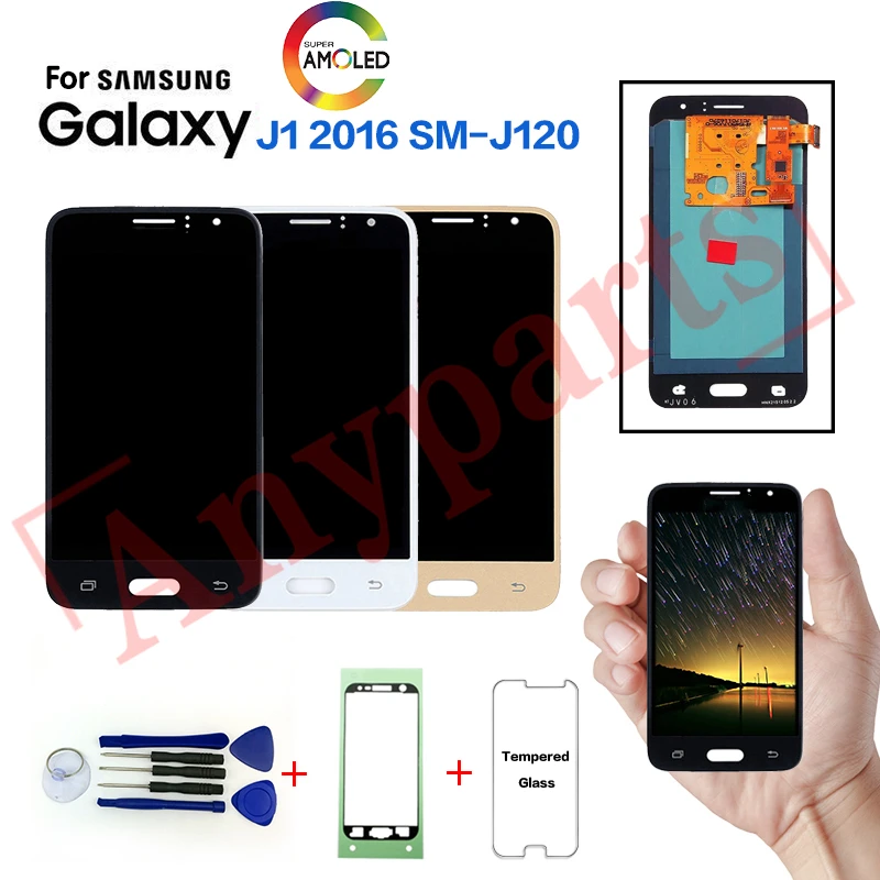 Скидка Оригинальный Для samsung Galaxy J1 2016 SM J120F J120FN дисплей ЖК экран Замена для samsung J120G J120H J120M J120A дисплей