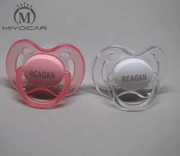 

MIYOCAR 2 pcs 0-6 m any name can make pacifier engraved pacifiers baby pacifier dummy baby gift custom