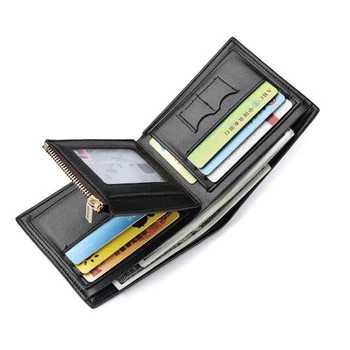 

New men's short wallet Korean version of the business multi-card wallet bag zipper coin purse 30% wallet
