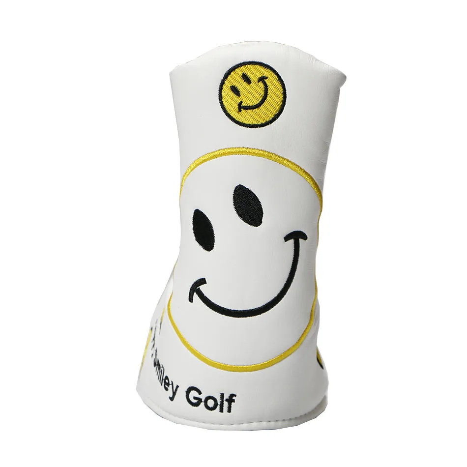 الغولف غطاء الرأس بو مضرب غطاء الرأس الوجه المبتسم نمط نوادي الجولف غطاء شحن مجاني