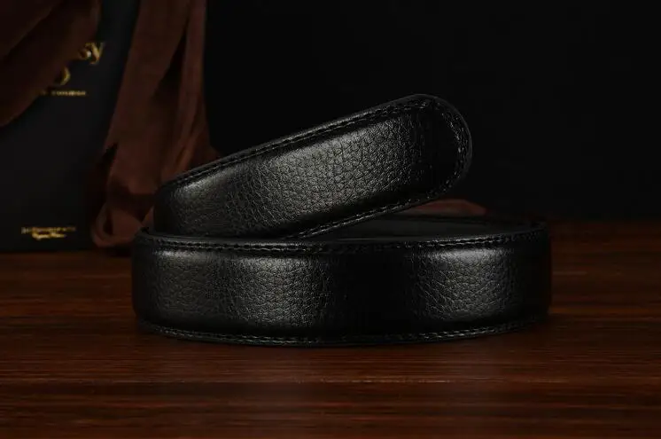 men's automatic buckle belts No Buckle Belt Brand Belt Men High Quality Male Genuine Strap Jeans Belt  free shipping 3.5cm belts