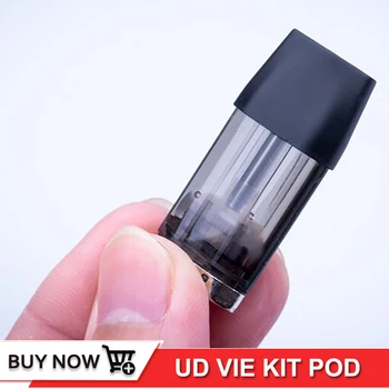 

Original UD VIE POD 1ml Refillable cartridge 2.0 ohm for VIE kit Vaporizer vape pen e-cigarette atomizer coil tank replacement