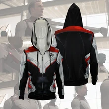 Мстители эндшпиль квантовое царство толстовка куртка Футболка Advanced Tech Толстовка Косплей костюмы