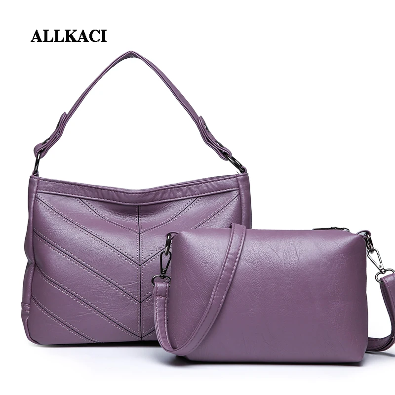 

2 PCS Women Bags Set Luxury Handbags Women Tote Bags Ladies Handbag Tote Bags For Women 2018 Messenger Shoulder Bag Sac Bolsas48