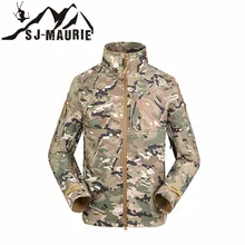 Уличная одежда для охоты, камуфляжная, водонепроницаемая, софтшелл, ветрозащитная, тактическая, охотничья куртка, треккинг, флисовая, Армейская, военная, мужская куртка