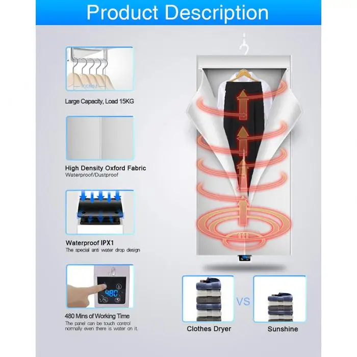 Портативная сушилка для одежды электрическая сушилка для белья складные сушилки для дома путешествия