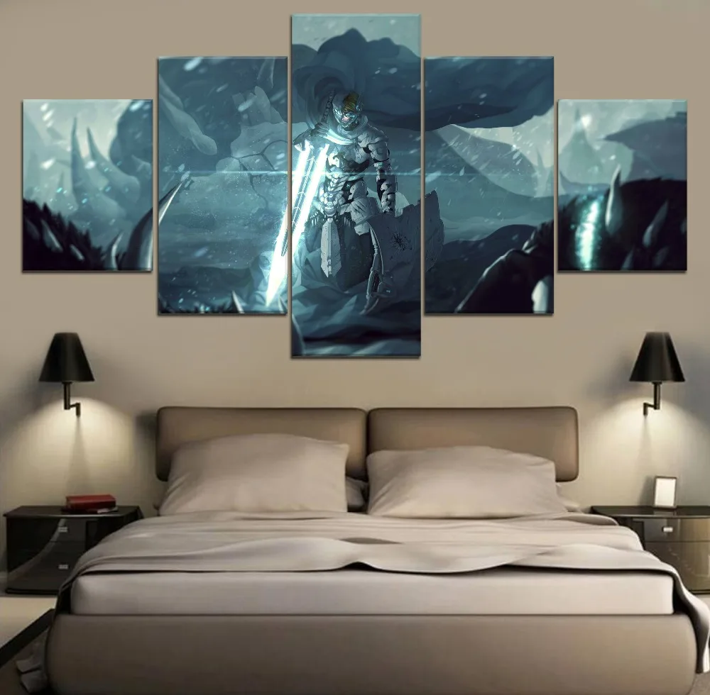 

Mercury Black RWBY Anime HD Print Painting Home Decor 5 Piece Paintings Wall Art Canvas Modern Canvas Painting Wall Room Artwork