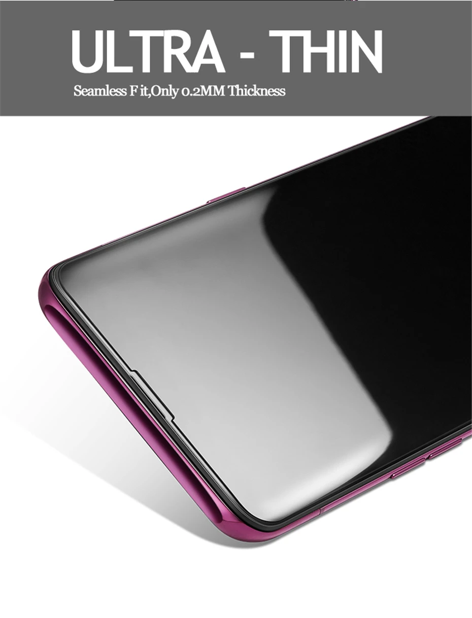 AKCOO Nano Liquid UV Full Glue Tempered Glass For Sony XZ3 Screen Protector For Sony XZ3 With UV Ligh