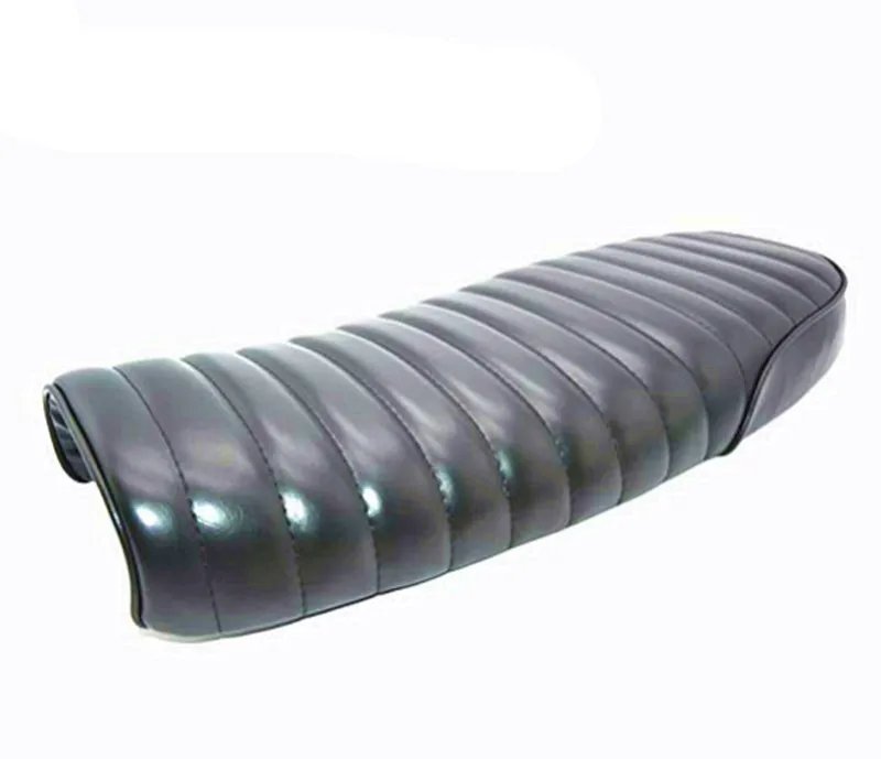 

hot Universal Retro Vintage Seat Cafe Racer Flat Brat Saddle Seat With Stiching Line For HONDA For YAMAHA Complete Seat 64cm