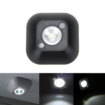 

Mini PIR LED Motion Sensor Night Light with Motion Sensor Light Human Body Induction Battery Porch Cabinet Stairs Night Lamp
