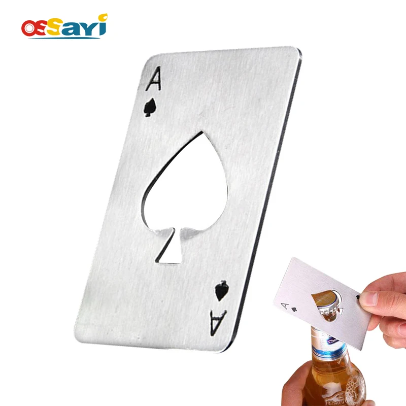

Creative Poker Card Beer Bottle Opener Personalized Funny Stainless Steel Card Bottle Opener Bar Tool Beer Bottle Cap Opener