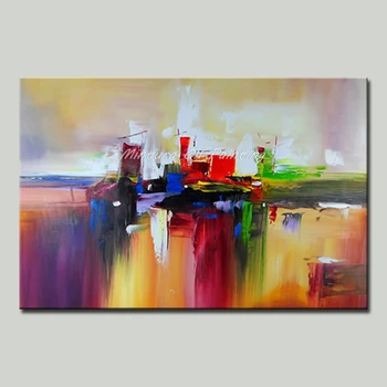 

Minture 100% Handmade Modern Abstract Hand Painted Impasto Abstract Oil Paintings All kinds of Landscape Hotel Decor No Framed