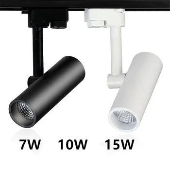 

High quality COB LED track light 7W 10W 15W LED track spot light ceiling LED track spotlight LED track lamp AC85-265V