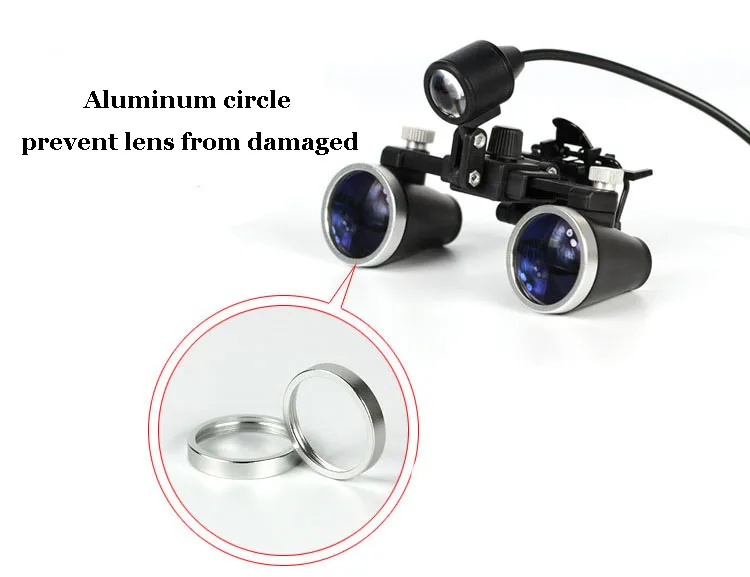 2.5X3.5X 420 mm Dental Loupe Magnifier Binocular Magnifier Surgery Surgical Medical Operation Loupe with Spotlight Head Light-15