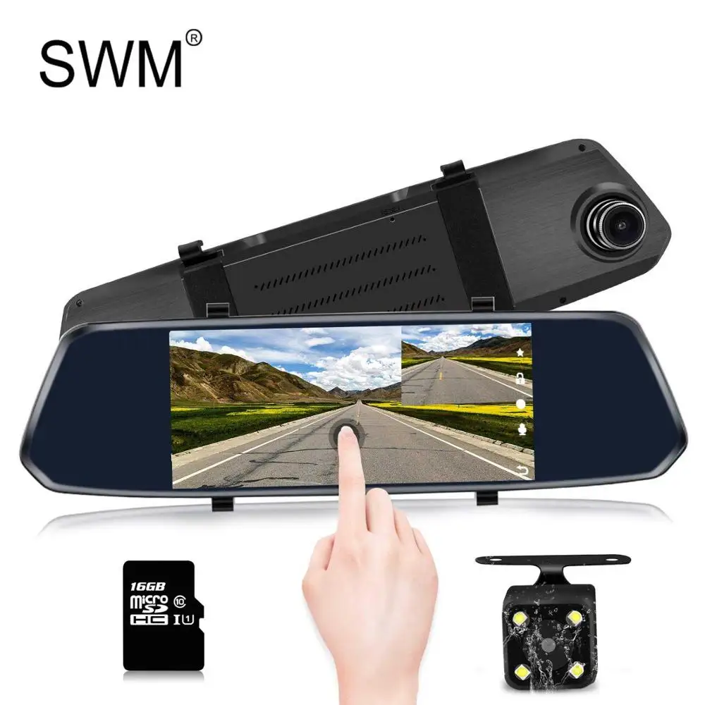 Dashcam 360 камера заднего вида, Автомобильный видеорегистратор " с двумя объективами, видеорегистратор, зеркальный видеорегистратор, Hd камера заднего вида, камера ночного видения, видеорегистратор - Название цвета: Car DVR Dual Lens