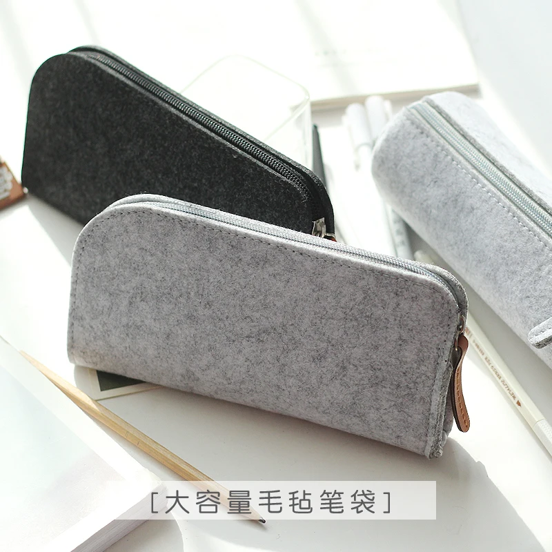 

Brief Design Minimalist Feeling Pencil Bag Fabric Pencil Case Good Quality Pencil Box Pragmatic School Stationery Office Supply