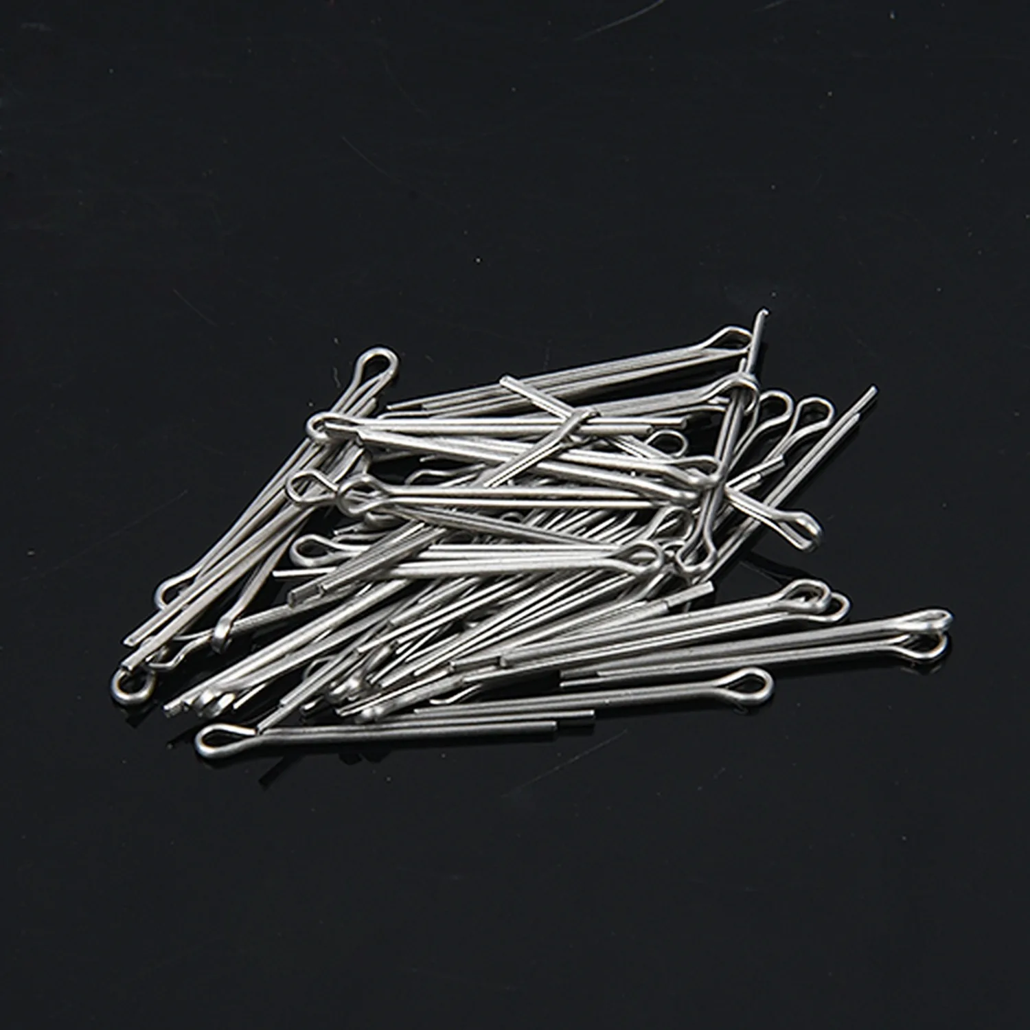 Naliovker M1.2x16mm 304 Stainless Steel Split Cotter Pins Silver Tone 50pcs