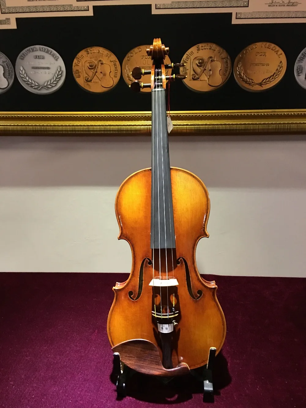 

Ming-Jiang Zhu's student-Shao Chen's No.13 violin 4/4 handmade free shipping