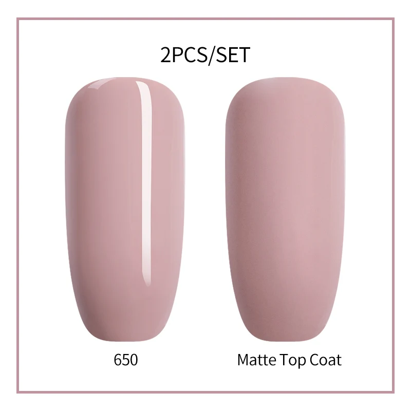 UR SUGAR 2 шт./лот Matte Top Coat гель лак для ногтей Набор DIY матовый эффект полу постоянный замочить от УФ-светодио дный ногтей гель Лаки Наборы