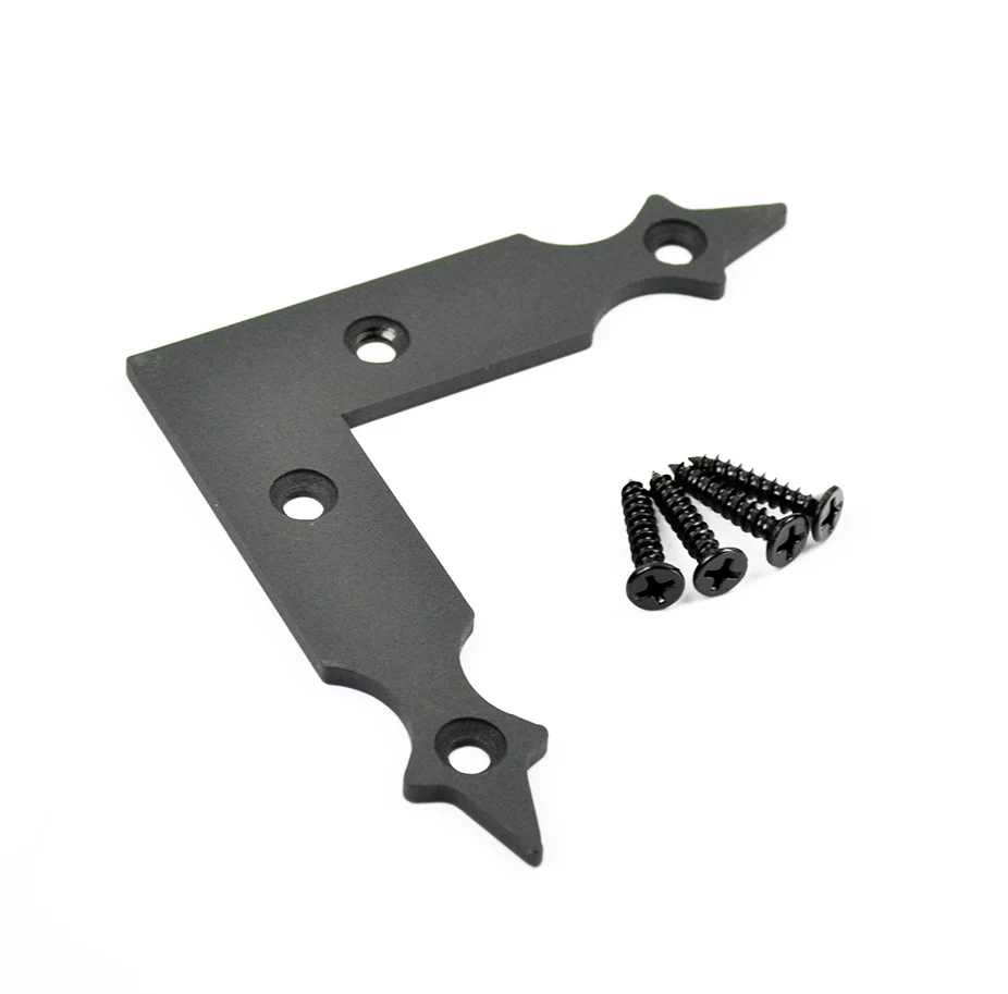 DIYHD 3 1/2" barn door slab L bracket sliding barn door ...
