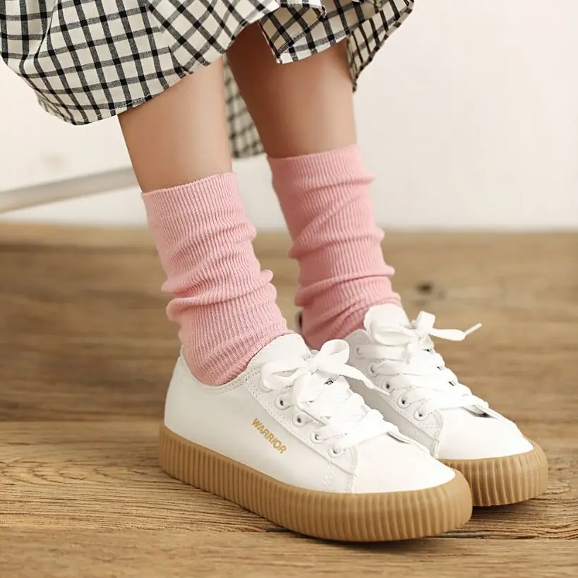 Гольфы для маленьких девочек и мальчиков 2-12 лет, однотонные теплые хлопковые носки ярких цветов для обуви, детские гольфы для девочек, носки для малышей