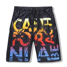 SzBlaZe Брендовые повседневные унисекс 3D английские алфавитные повседневные шорты с принтом дышащие летние короткие мужские Бодибилдинг короткие штаны