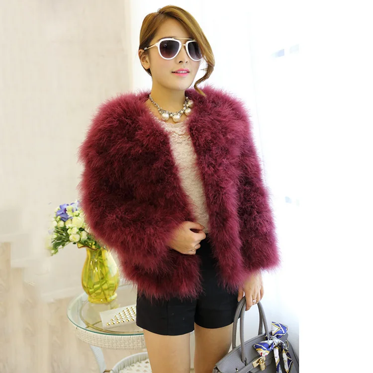 Buy 2018 new arrive fur jacket women natural turkey