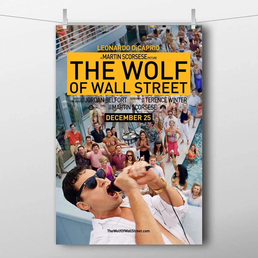 The Wolf of Wall Street (2013) кино плакаты Печать на холсте картина настенное искусство для