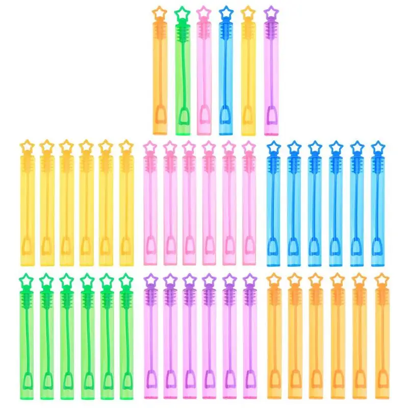 6pcs Star Empty Bubble Soap Bottles Funny Children Outdoor Bubble