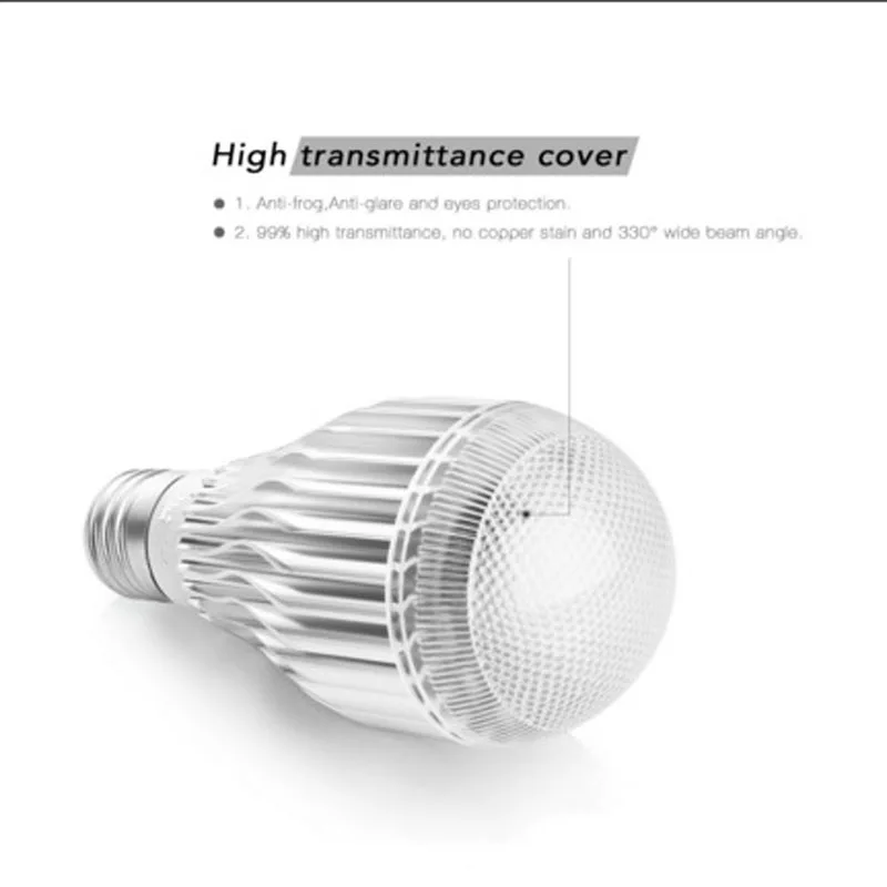 

New 10W LED RGB Color Changing Light Bulbs With 24 Keys Remote Control E26 Aluminium Dimmable Lamp SF66